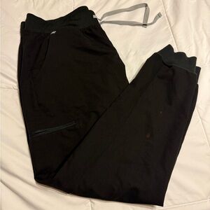 Figs Black Zamora Scrub Joggers - L